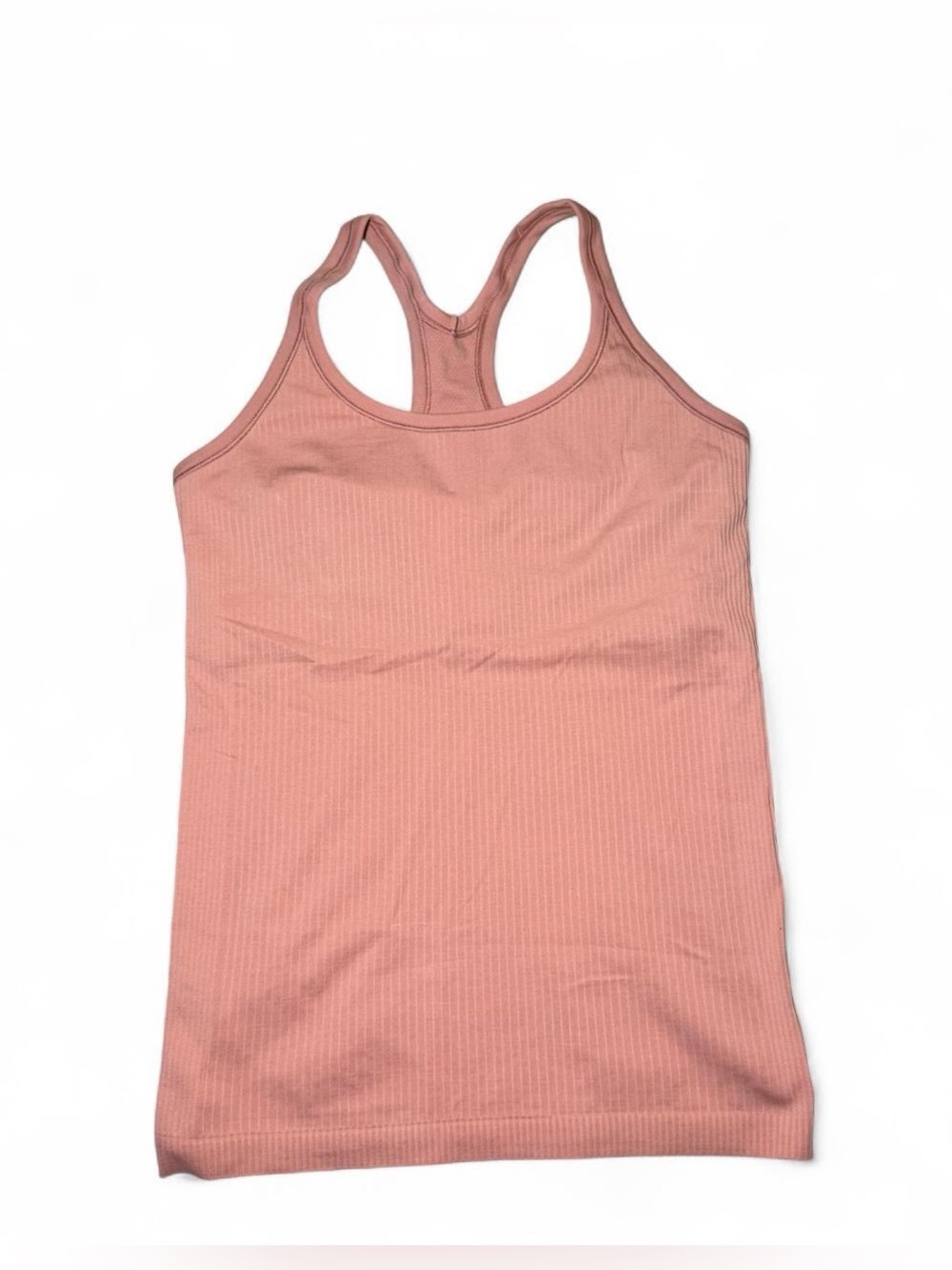 Lululemon pink ribbed ebb to the street tank top size 8 🐚